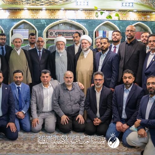 في رحاب الحرم الحسيني المطهر العين الدولية تؤكد التزامها الإنساني