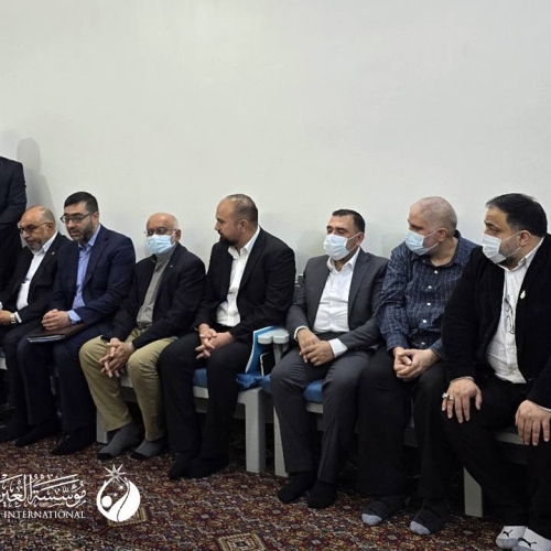 العين الدولية تتشرف بلقاء سماحة المرجع الديني الأعلى